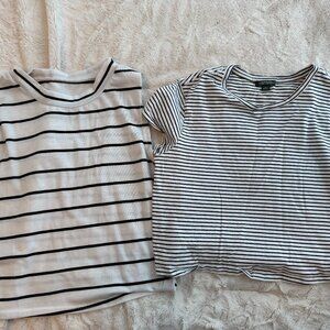 Striped cropped bundle